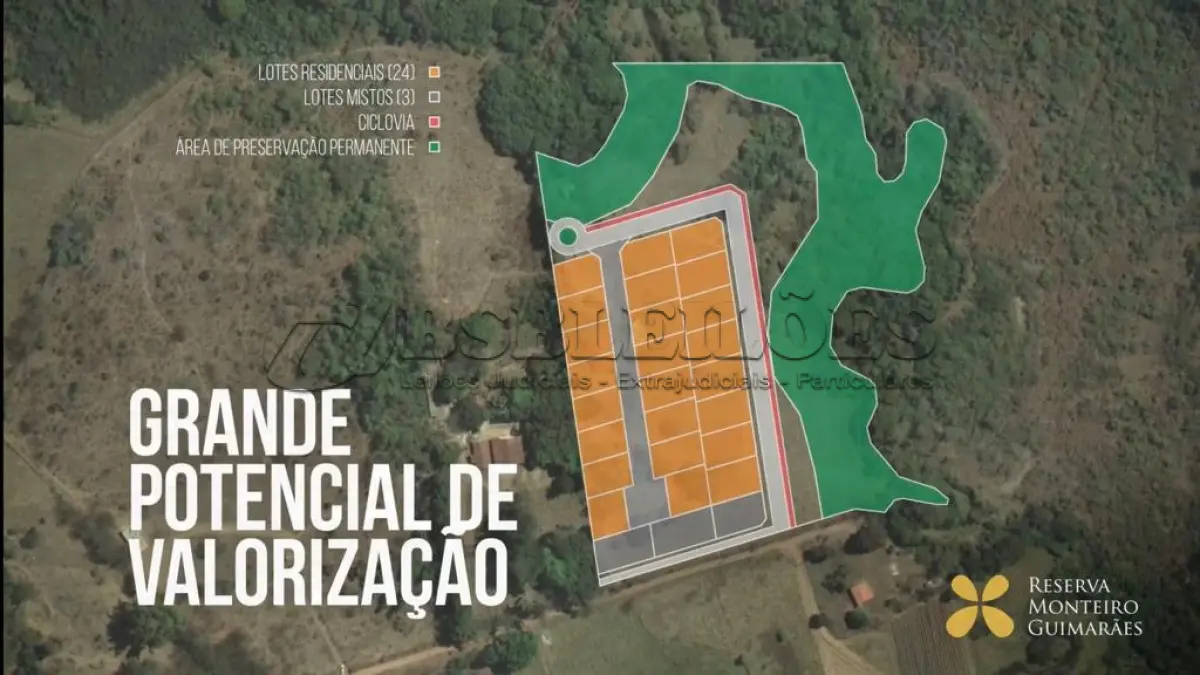 LOTE 002 - 01 LOTE NA QUADRA 01, CONJUNTO A LOTE 09, EM CONDOMÍNIO FECHADO, LOCALIZADO NA DF-140 KM 11, LOTES DE 400m², PROJETO REGULARIZADO EM FASE DE APROVAÇÃO PELA SEDUH, SERÁ ENTREGUE COM TODA INFRAESTRUTURA DE ÁGUA, LUZ, PAVIMENTAÇÃO, MURO, GUARITA E ESCRITURA INDIVIDUAL DE CADA LOTE. INSCRIÇÃO SEDUH: Nº 00390-00002174/2022-66