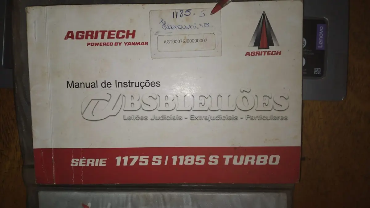 LOTE 001 - 01 TRATOR YANMAR 1185S TURBO 4X4 ANO 2016 COM CREEPER/REDUTOR DE VELOCIDADE ,MOTOR YANMAR 4 CILINDROS TURBO DE 85 CV DE POTENCIA,EQUIPADO COM PESOS DIANTEIROS E COMANDO HIDRÁULICO DUPLO DE 4 SAÍDAS , HORIMETRO ENCONTRA-SE COM : 2330 HORAS,PINTURA ORIGINAL TRATOR SEMI NOVO EM PERFEITO ESTADO DE MECÂNICA E PARTE ELÉTRICA TUDO FUNCIONANDO (NO ESTADO) (VISITAÇÃO AGENDAR 61-98153-0503 JÚNIOR)