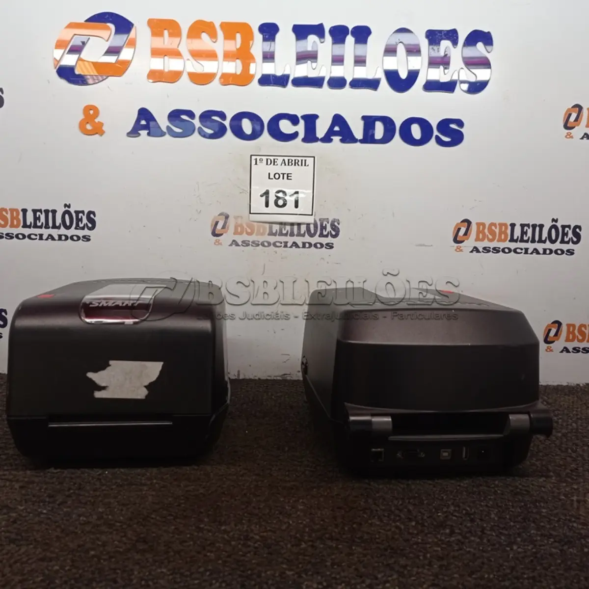 LOTE 181 - 02 IMPRESSORAS TÉRMICAS. (NO ESTADO) ATENÇÃO! FAZER A VISITAÇÃO ANTES DE ARREMATAR, NÃO SABEMOS SE FUNCIONA. LEILÃO NÃO TEM GARANTIA E NEM DEVOLUÇÃO, SUJEITO A POSSÍVEIS AVARIAS VISÍVEIS/OCULTAS E/OU AUSÊNCIA DE COMPONENTES.