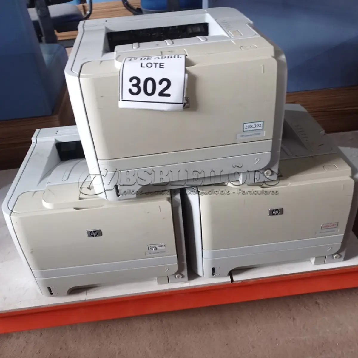LOTE 302 - 03 IMPRESSORAS HP LASER JET P2055DN (NO ESTADO) ATENÇÃO! FAZER A VISITAÇÃO ANTES DE ARREMATAR, NÃO SABEMOS SE FUNCIONA. LEILÃO NÃO TEM GARANTIA E NEM DEVOLUÇÃO, SUJEITO A POSSÍVEIS AVARIAS VISÍVEIS/OCULTAS E/OU AUSÊNCIA DE COMPONENTES.