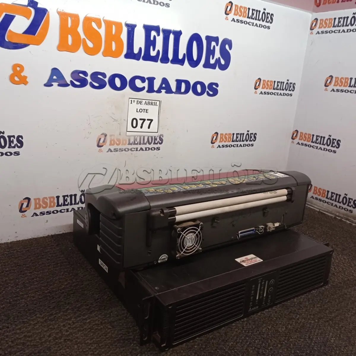 LOTE 077 - 01 IMPRESSORA BRAILE MARCA INDEX E 01 ESTABILIZADOR DELTA. (NO ESTADO) ATENÇÃO! FAZER A VISITAÇÃO ANTES DE ARREMATAR, NÃO SABEMOS SE FUNCIONA. LEILÃO NÃO TEM GARANTIA E NEM DEVOLUÇÃO, SUJEITO A POSSÍVEIS AVARIAS VISÍVEIS/OCULTAS E/OU AUSÊNCIA DE COMPONENTES.