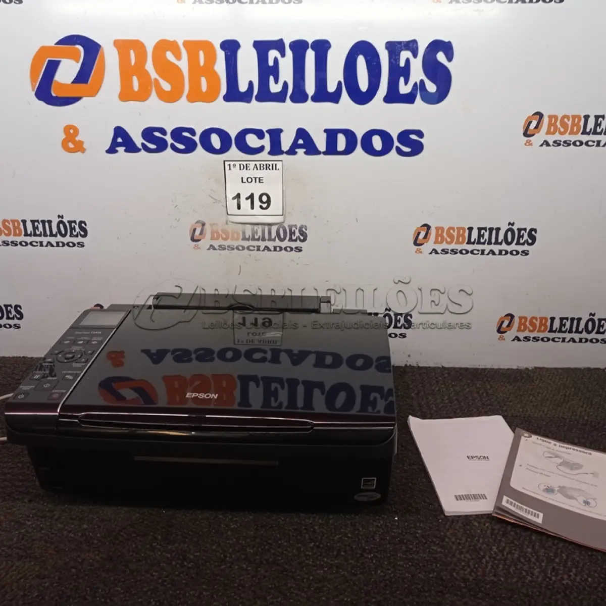 LOTE 119 - 01 IMPRESSORA EPSON TX410. (NO ESTADO) ATENÇÃO! FAZER A VISITAÇÃO ANTES DE ARREMATAR, NÃO SABEMOS SE FUNCIONA. LEILÃO NÃO TEM GARANTIA E NEM DEVOLUÇÃO, SUJEITO A POSSÍVEIS AVARIAS VISÍVEIS/OCULTAS E/OU AUSÊNCIA DE COMPONENTES.