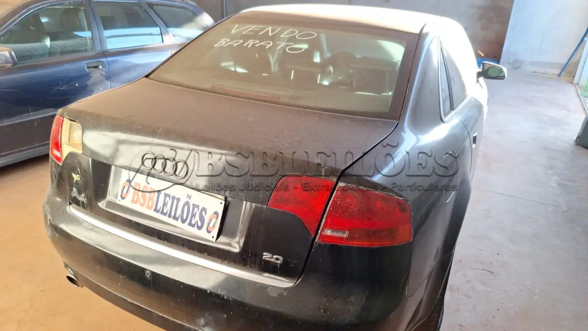 LOTE 506 - AUDI A4 1.8 TURBO, 2006/2007. TETO SOLAR, MULTITRONIC, TODAS ARO 18, COMPLETO. HOMOCINÉTICA ESQUERDA E TRIZETA QUEBRADA. (NO ESTADO)