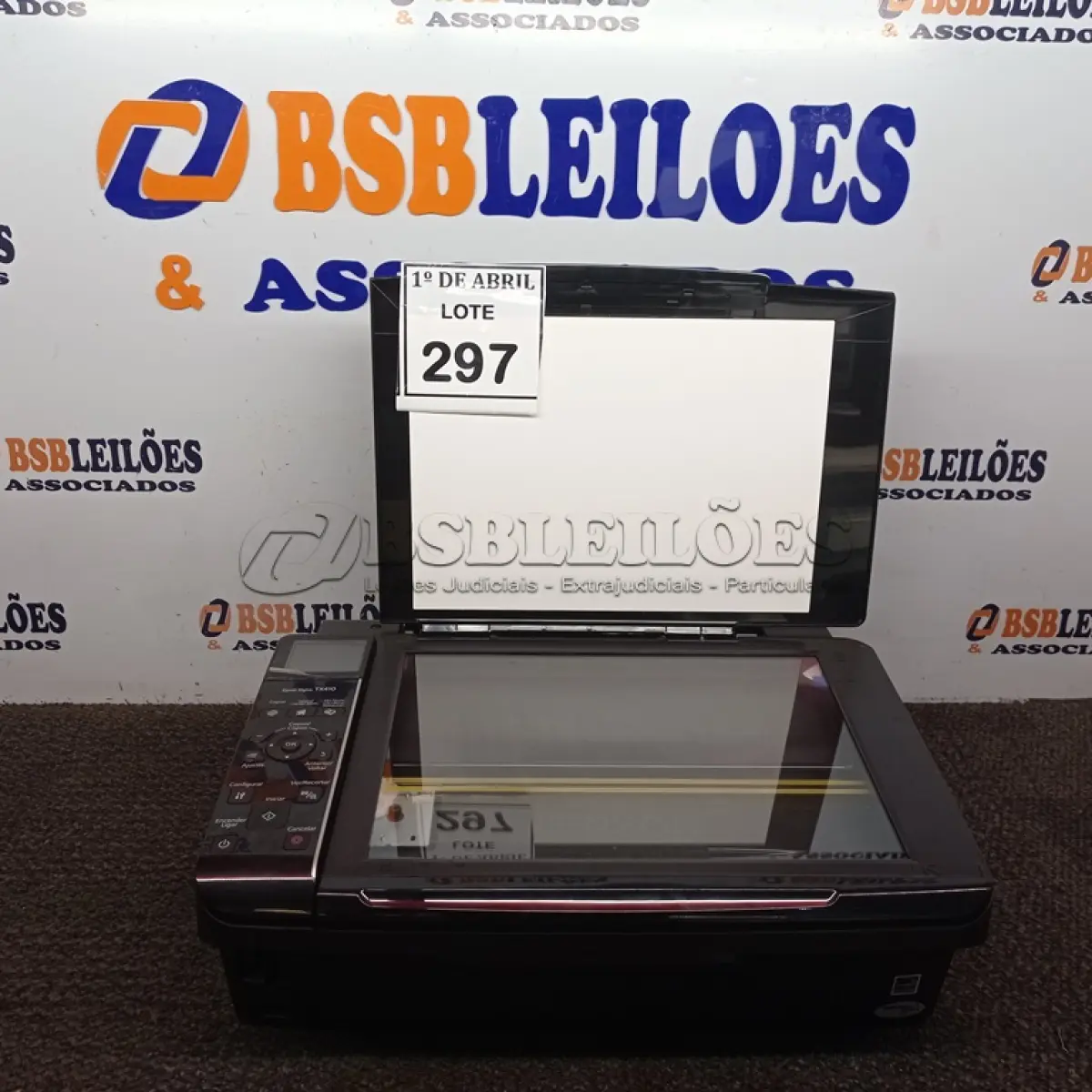 LOTE 297 - 01 IMPRESSORA EPSON TX410. (NO ESTADO) ATENÇÃO! FAZER A VISITAÇÃO ANTES DE ARREMATAR, NÃO SABEMOS SE FUNCIONA. LEILÃO NÃO TEM GARANTIA E NEM DEVOLUÇÃO, SUJEITO A POSSÍVEIS AVARIAS VISÍVEIS/OCULTAS E/OU AUSÊNCIA DE COMPONENTES.