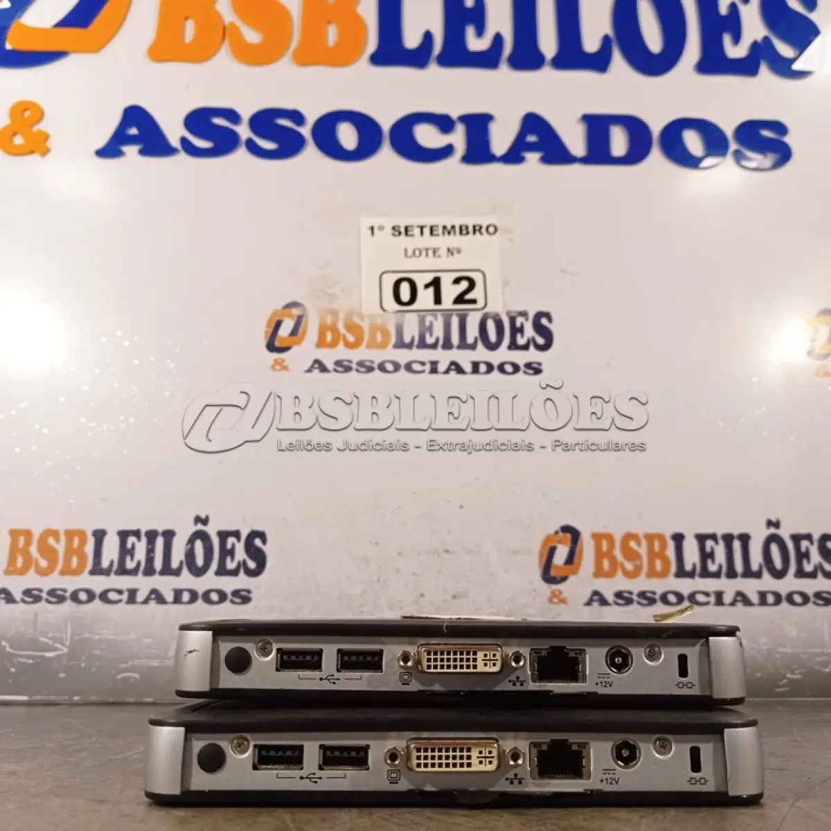 LOTE 012 - 02 TERMINAIS WYSE. (NO ESTADO) ATENÇÃO! FAZER A VISITAÇÃO ANTES DE ARREMATAR, NÃO SABEMOS SE FUNCIONA. LEILÃO NÃO TEM GARANTIA E NEM DEVOLUÇÃO, SUJEITO A POSSÍVEIS AVARIAS VISÍVEIS/OCULTAS E/OU AUSÊNCIA DE COMPONENTES.