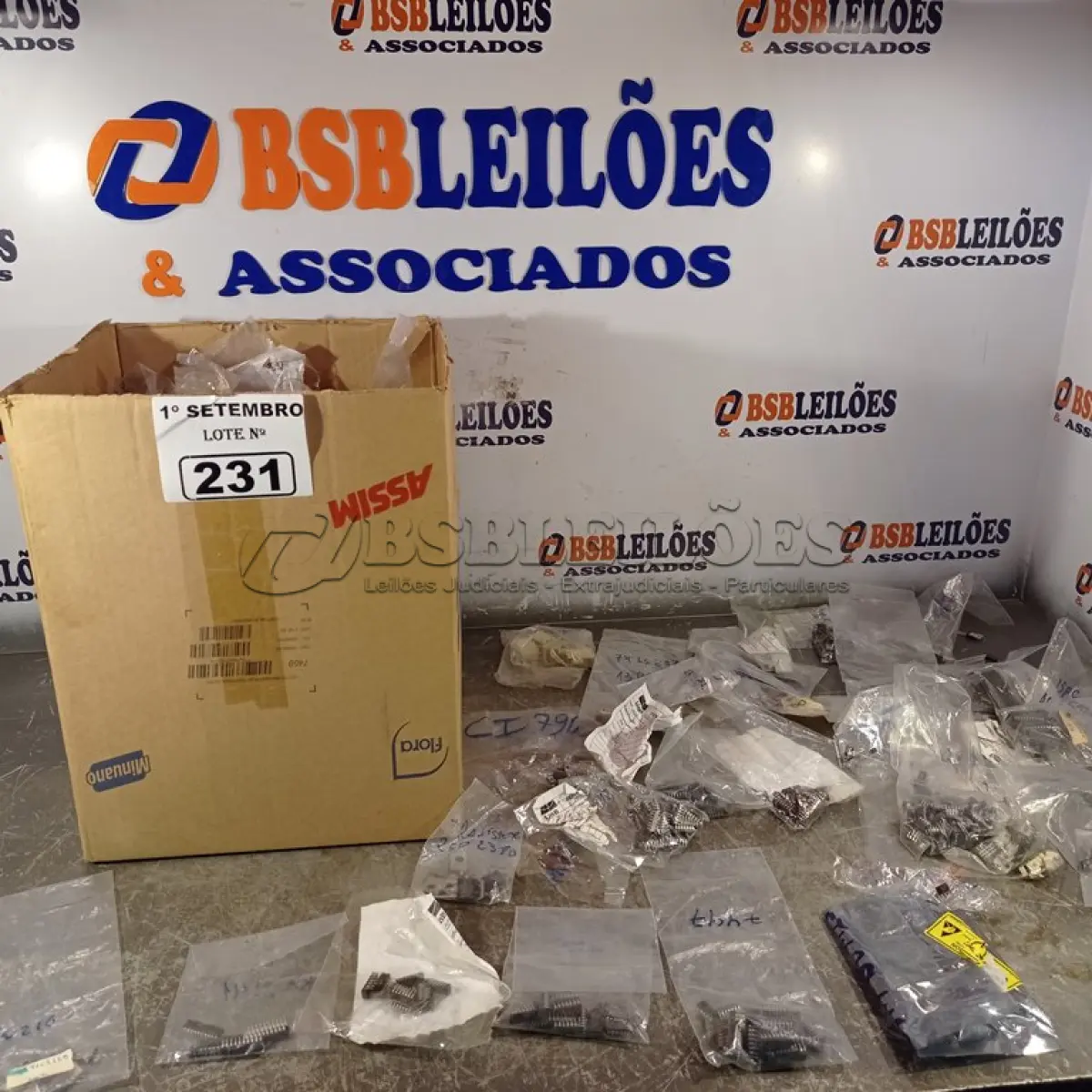 LOTE 231 - 01 CAIXA COM GRANDE QUANTIDADE DE CAPACITORES E RESISTORES ELETROLÍTICOS DIVERSOS. (NO ESTADO) ATENÇÃO! FAZER A VISITAÇÃO ANTES DE ARREMATAR, NÃO SABEMOS SE FUNCIONA. LEILÃO NÃO TEM GARANTIA E NEM DEVOLUÇÃO, SUJEITO A POSSÍVEIS AVARIAS VISÍVEIS/OCULTAS E/OU AUSÊNCIA DE COMPONENTES.
