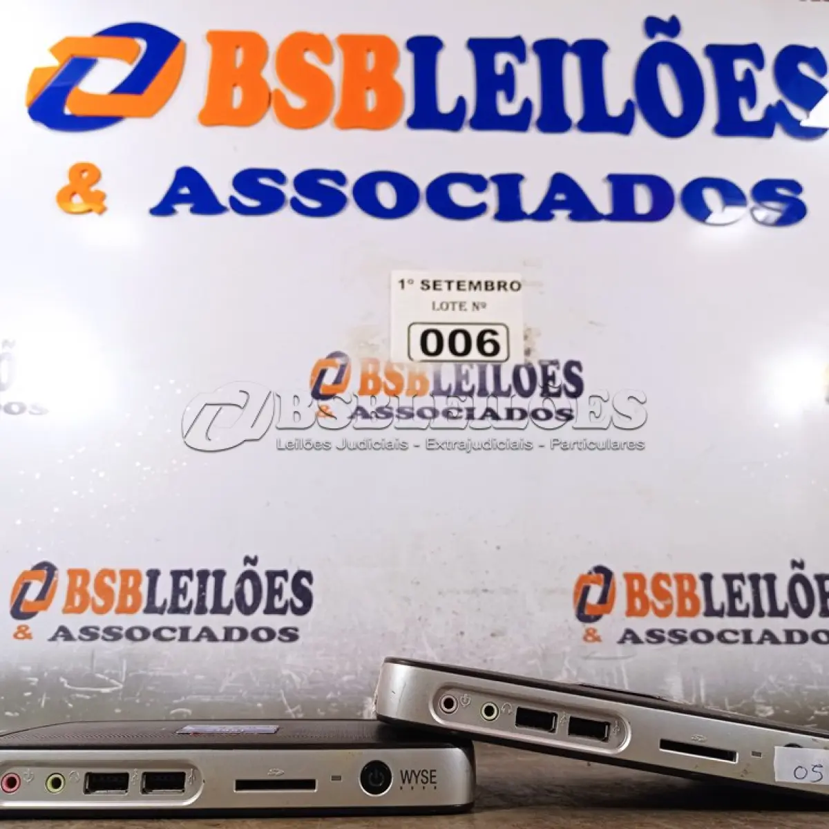 LOTE 006 - 02 TERMINAIS WYSE. (NO ESTADO) ATENÇÃO! FAZER A VISITAÇÃO ANTES DE ARREMATAR, NÃO SABEMOS SE FUNCIONA. LEILÃO NÃO TEM GARANTIA E NEM DEVOLUÇÃO, SUJEITO A POSSÍVEIS AVARIAS VISÍVEIS/OCULTAS E/OU AUSÊNCIA DE COMPONENTES.