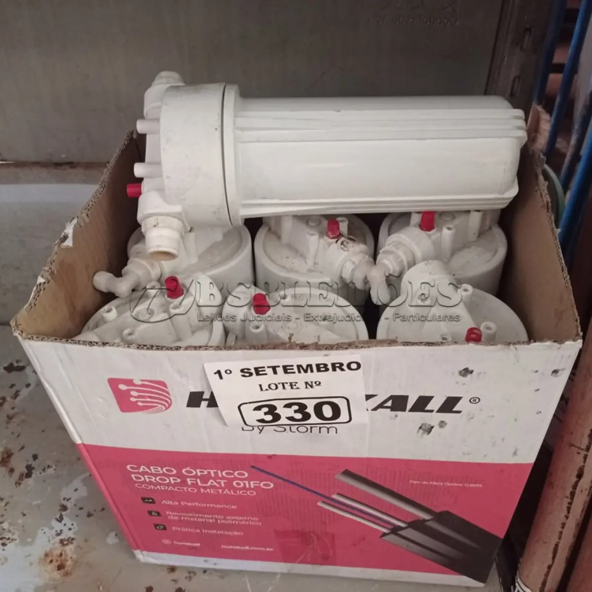 LOTE 330 - 07 FILTROS PARA CAIXA D’AGUA TIPO CAVALETE. (NO ESTADO) ATENÇÃO! FAZER A VISITAÇÃO ANTES DE ARREMATAR, NÃO SABEMOS SE FUNCIONA. LEILÃO NÃO TEM GARANTIA E NEM DEVOLUÇÃO, SUJEITO A POSSÍVEIS AVARIAS VISÍVEIS/OCULTAS E/OU AUSÊNCIA DE COMPONENTES.
