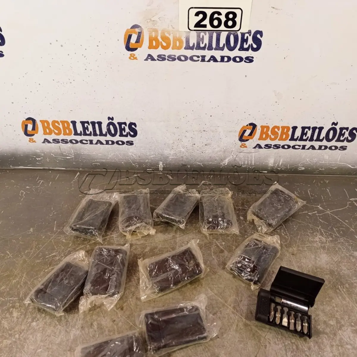 LOTE 268 - 10 KIT’S DE PONTEIRAS PARA PARAFUSADEIRA. (NO ESTADO) ATENÇÃO! FAZER A VISITAÇÃO ANTES DE ARREMATAR, NÃO SABEMOS SE FUNCIONA. LEILÃO NÃO TEM GARANTIA E NEM DEVOLUÇÃO, SUJEITO A POSSÍVEIS AVARIAS VISÍVEIS/OCULTAS E/OU AUSÊNCIA DE COMPONENTES.