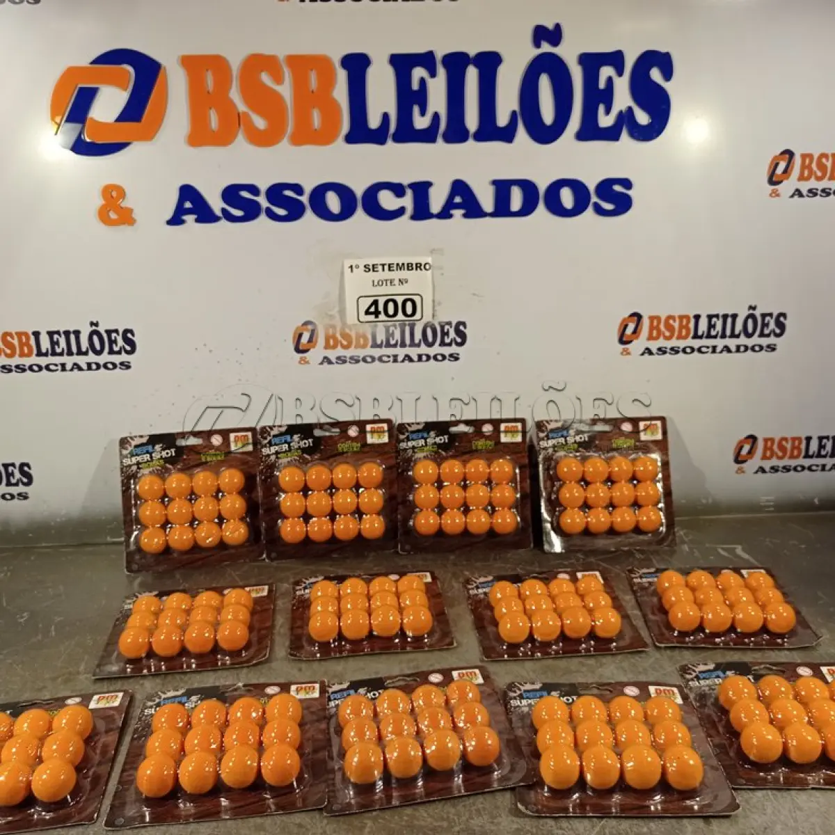 LOTE 400 - 01 LOTE COM VÁRIAS CARTELAS DE REFIL SUPER SHOT “BOLAS”. (NO ESTADO) ATENÇÃO! FAZER A VISITAÇÃO ANTES DE ARREMATAR, NÃO SABEMOS SE FUNCIONA. LEILÃO NÃO TEM GARANTIA E NEM DEVOLUÇÃO, SUJEITO A POSSÍVEIS AVARIAS VISÍVEIS/OCULTAS E/OU AUSÊNCIA DE COMPONENTES.