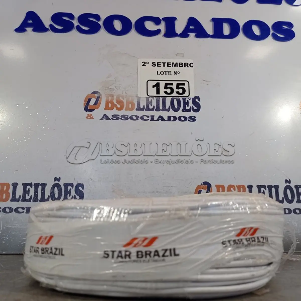 LOTE 155 - 01 ROLO DE CABO FLEXÍVEL 100M 1X2,5MM NA COR BRANCA(NOVO). (NO ESTADO) ATENÇÃO! FAZER A VISITAÇÃO ANTES DE ARREMATAR, NÃO SABEMOS SE FUNCIONA. LEILÃO NÃO TEM GARANTIA E NEM DEVOLUÇÃO, SUJEITO A POSSÍVEIS AVARIAS VISÍVEIS/OCULTAS E/OU AUSÊNCIA DE COMPONENTES.