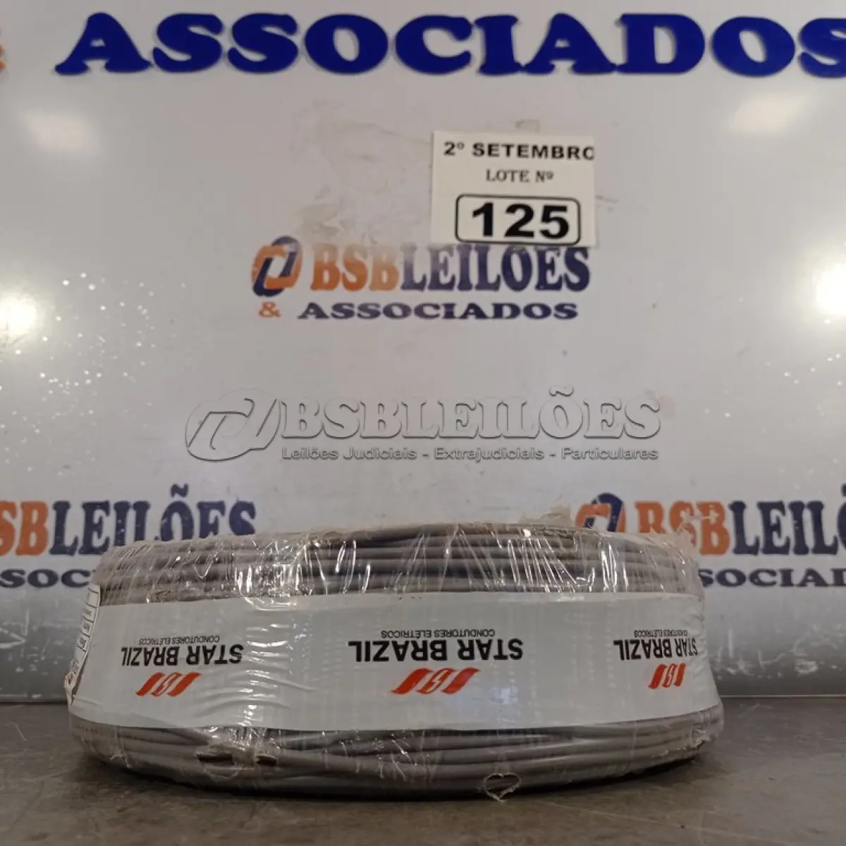 LOTE 125 - 01 ROLO DE CABO FLEXÍVEL 100M 1X2,5MM NA COR PRETA(NOVO). (NO ESTADO) ATENÇÃO! FAZER A VISITAÇÃO ANTES DE ARREMATAR, NÃO SABEMOS SE FUNCIONA. LEILÃO NÃO TEM GARANTIA E NEM DEVOLUÇÃO, SUJEITO A POSSÍVEIS AVARIAS VISÍVEIS/OCULTAS E/OU AUSÊNCIA DE COMPONENTES.