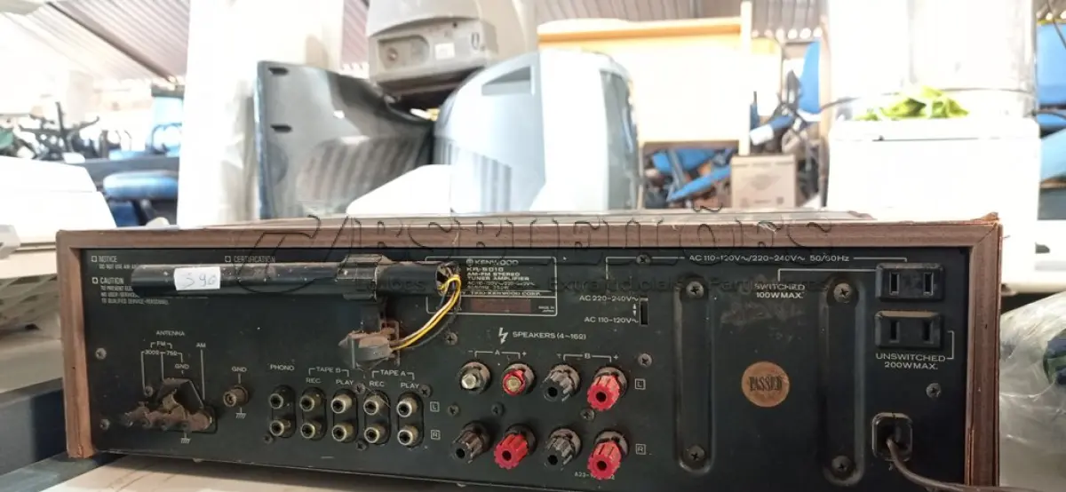 LOTE 473 - 01 RECEIVER KENWOOD MODELO KR-5010. (NO ESTADO) ATENÇÃO! FAZER A VISITAÇÃO ANTES DE ARREMATAR, NÃO SABEMOS SE FUNCIONA. LEILÃO NÃO TEM GARANTIA E NEM DEVOLUÇÃO, SUJEITO A POSSÍVEIS AVARIAS VISÍVEIS/OCULTAS E/OU AUSÊNCIA DE COMPONENTES.