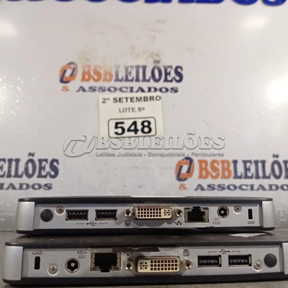 LOTE 548 - 02 TERMINAIS WYSE. (NO ESTADO) ATENÇÃO! FAZER A VISITAÇÃO ANTES DE ARREMATAR, NÃO SABEMOS SE FUNCIONA. LEILÃO NÃO TEM GARANTIA E NEM DEVOLUÇÃO, SUJEITO A POSSÍVEIS AVARIAS VISÍVEIS/OCULTAS E/OU AUSÊNCIA DE COMPONENTES.