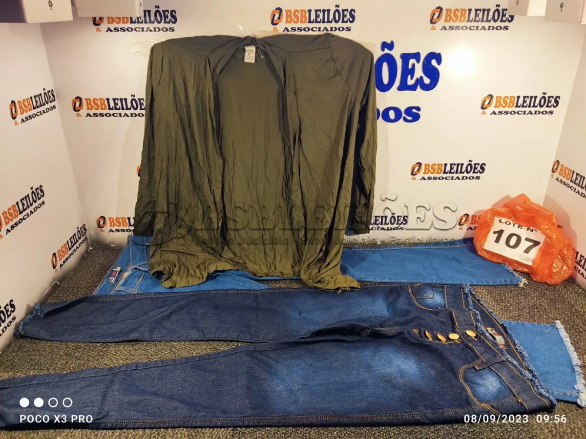 LOTE 107 - 10 – PEÇAS DE ROUPAS FEMININAS DIVERSAS (NO ESTADO, NÃO SABEMOS SE FUNCIONA. LEILÃO NÃO TEM GARANTIA E NEM DEVOLUÇÃO, SUJEITO A POSSÍVEIS AVARIAS VISÍVEIS/OCULTAS E/OU AUSÊNCIA DE COMPONENTES)