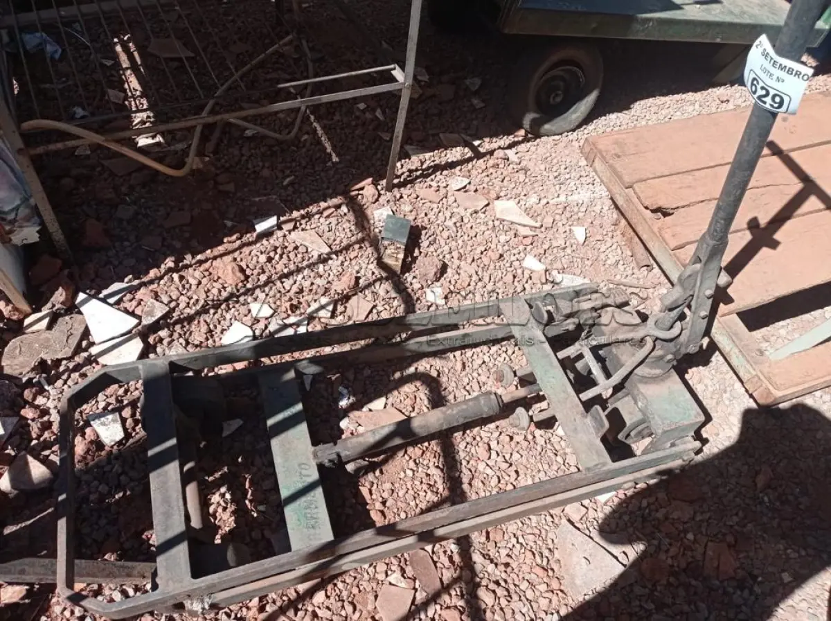 LOTE 629 - 01 CARRINHO PARA TRANSPORTE DE CARGAS COM AVARIAS. (NO ESTADO) ATENÇÃO! FAZER A VISITAÇÃO ANTES DE ARREMATAR, NÃO SABEMOS SE FUNCIONA. LEILÃO NÃO TEM GARANTIA E NEM DEVOLUÇÃO, SUJEITO A POSSÍVEIS AVARIAS VISÍVEIS/OCULTAS E/OU AUSÊNCIA DE COMPONENTES.