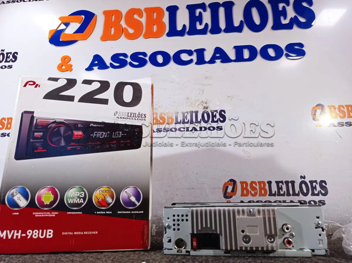LOTE 220 - 01 - 01 - SOM AUTOMOTIVO PIONEER (NO ESTADO, NÃO SABEMOS SE FUNCIONA. LEILÃO NÃO TEM GARANTIA E NEM DEVOLUÇÃO, SUJEITO A POSSÍVEIS AVARIAS VISÍVEIS/OCULTAS E/OU AUSÊNCIA DE COMPONENTES)