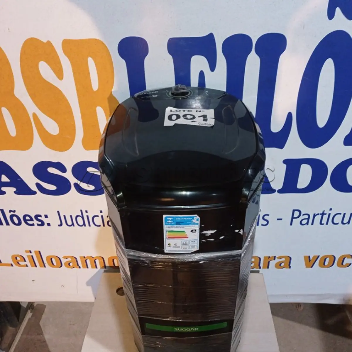 LOTE 091 - 01 - MÁQUINA DE LAVAR SUGGAR LAVAMAX ECO 10KG (NO ESTADO, NÃO SABEMOS SE FUNCIONA. LEILÃO NÃO TEM GARANTIA E NEM DEVOLUÇÃO, SUJEITO A POSSÍVEIS AVARIAS VISÍVEIS/OCULTAS E/OU AUSÊNCIA DE COMPONENTES)