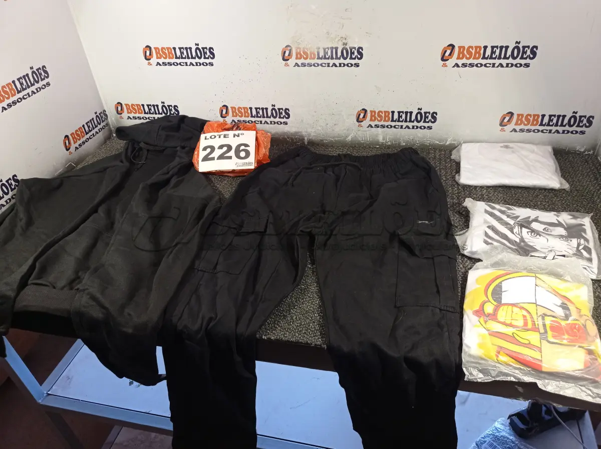 LOTE 226 - 13 – PEÇAS DE ROUPAS MASCULINAS DIVERSAS (NO ESTADO, NÃO SABEMOS SE FUNCIONA. LEILÃO NÃO TEM GARANTIA E NEM DEVOLUÇÃO, SUJEITO A POSSÍVEIS AVARIAS VISÍVEIS/OCULTAS E/OU AUSÊNCIA DE COMPONENTES)