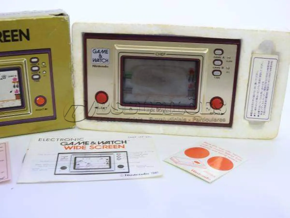 LOTE 017 - RARO GAME & WATCH CHEF 1981, EM ÓTIMO ESTADO DE CONSERVAÇÃO, FUNCIONADO ATE O MOMENTO SEM GARANTIAS FUTURAS (NO ESTADO)
