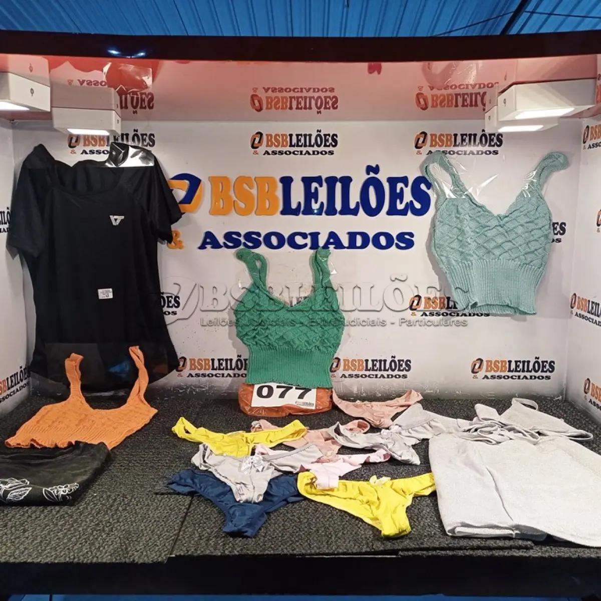 LOTE 077 - 15 – PEÇAS DE ROUPAS FEMININAS DIVERSAS (NO ESTADO, NÃO SABEMOS SE FUNCIONA. LEILÃO NÃO TEM GARANTIA E NEM DEVOLUÇÃO, SUJEITO A POSSÍVEIS AVARIAS VISÍVEIS/OCULTAS E/OU AUSÊNCIA DE COMPONENTES)