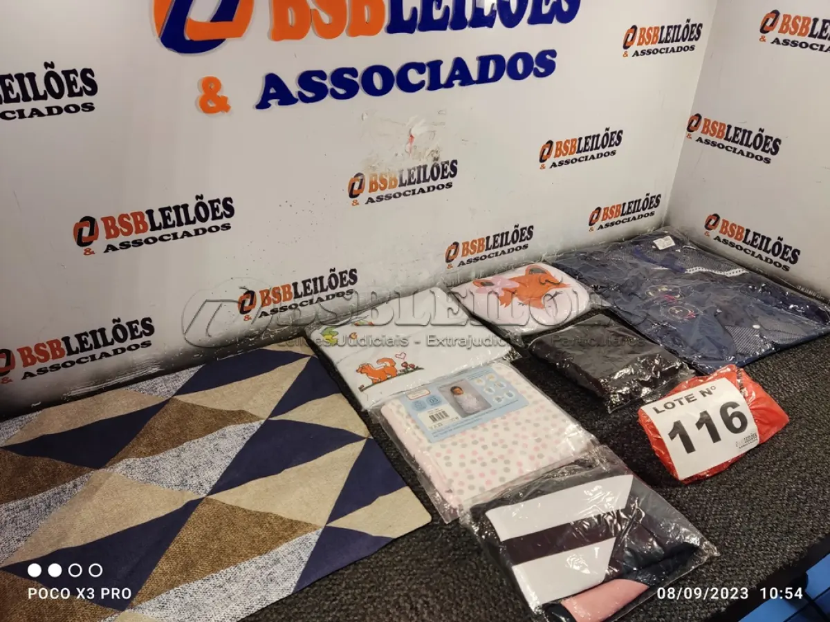 LOTE 116 - 10 – ITENS DE ENXOVAL DIVERSOS (NO ESTADO, NÃO SABEMOS SE FUNCIONA. LEILÃO NÃO TEM GARANTIA E NEM DEVOLUÇÃO, SUJEITO A POSSÍVEIS AVARIAS VISÍVEIS/OCULTAS E/OU AUSÊNCIA DE COMPONENTES)