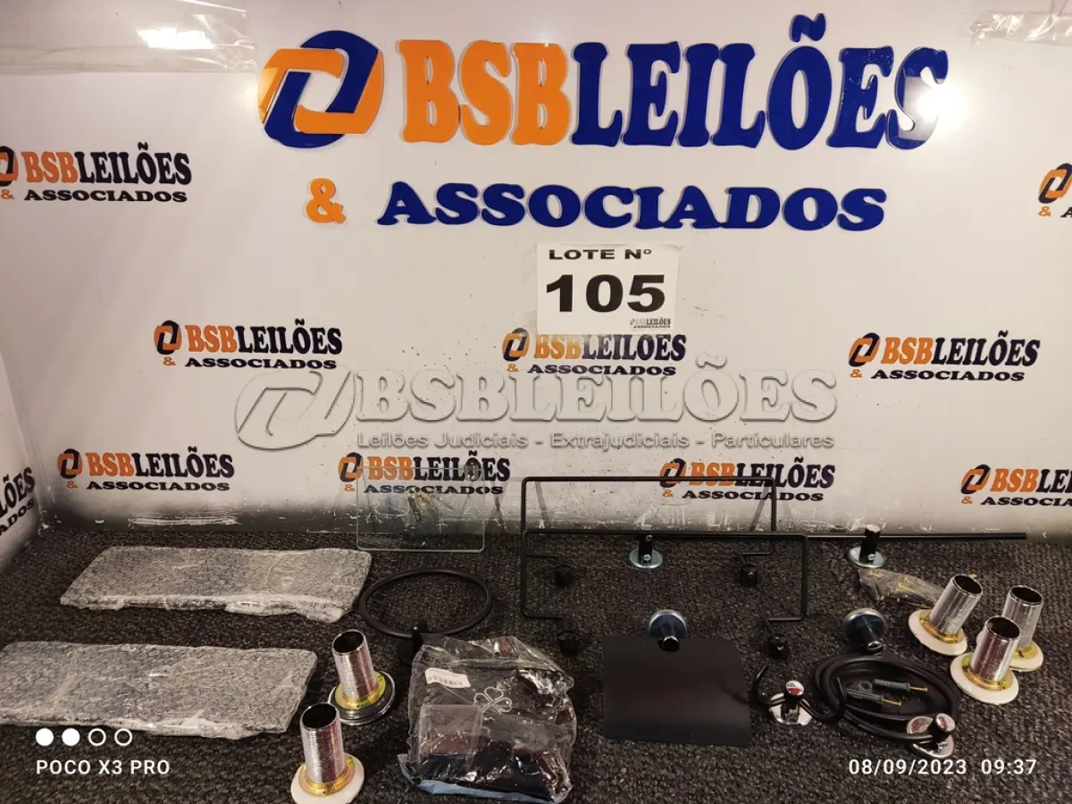 LOTE 105 - 15 – ITENS DE BANHEIRO (NO ESTADO, NÃO SABEMOS SE FUNCIONA. LEILÃO NÃO TEM GARANTIA E NEM DEVOLUÇÃO, SUJEITO A POSSÍVEIS AVARIAS VISÍVEIS/OCULTAS E/OU AUSÊNCIA DE COMPONENTES)