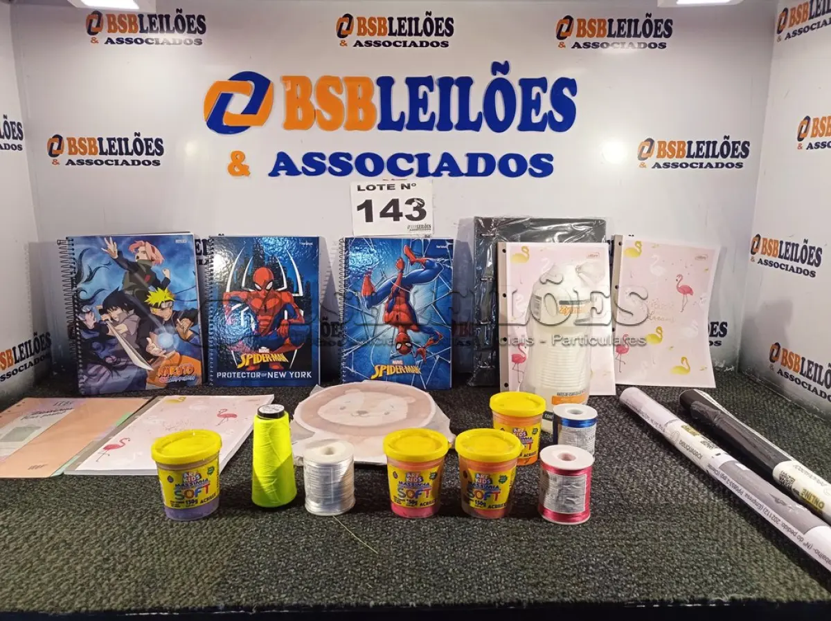 LOTE 143 - 20 – ITENS DE PAPELARIA DIVERSOS (NO ESTADO, NÃO SABEMOS SE FUNCIONA. LEILÃO NÃO TEM GARANTIA E NEM DEVOLUÇÃO, SUJEITO A POSSÍVEIS AVARIAS VISÍVEIS/OCULTAS E/OU AUSÊNCIA DE COMPONENTES)