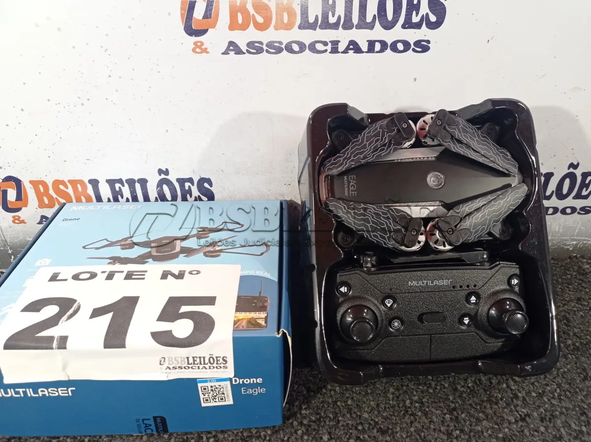 LOTE 215 - 01 - DRONE MULTILASER EAGLE CÂM HD 1280P (NO ESTADO, NÃO SABEMOS SE FUNCIONA. LEILÃO NÃO TEM GARANTIA E NEM DEVOLUÇÃO, SUJEITO A POSSÍVEIS AVARIAS VISÍVEIS/OCULTAS E/OU AUSÊNCIA DE COMPONENTES)