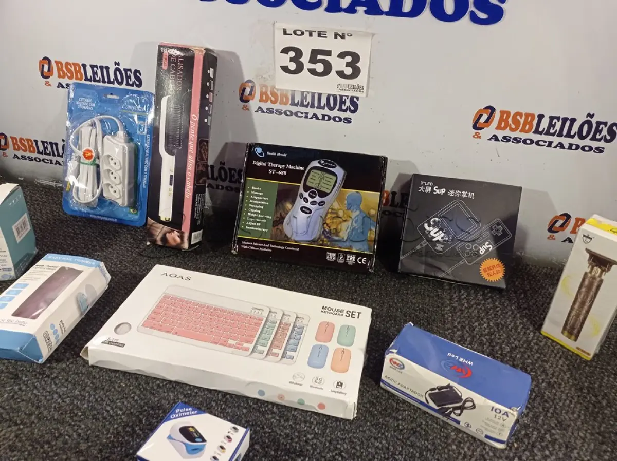 LOTE 353 - 10 - ITENS DE TECNOLOGIA DIVERSOS (NO ESTADO, NÃO SABEMOS SE FUNCIONA. LEILÃO NÃO TEM GARANTIA E NEM DEVOLUÇÃO, SUJEITO A POSSÍVEIS AVARIAS VISÍVEIS/OCULTAS E/OU AUSÊNCIA DE COMPONENTES)