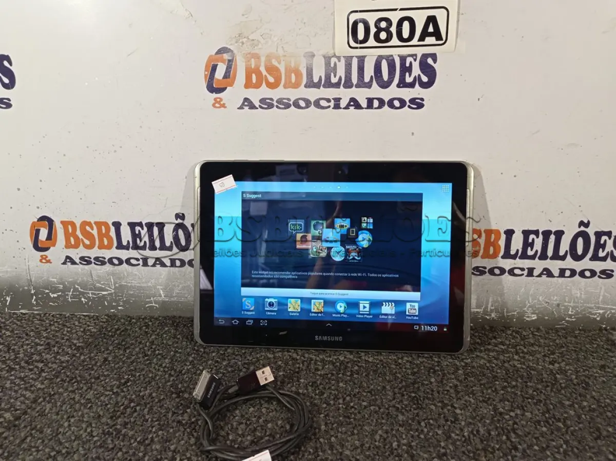 LOTE 080 - 01 TABLETE SAMSUNG TAB 2  16GB, WIFI, MODELO GT-P5110 (NO ESTADO, NÃO SABEMOS SE FUNCIONA. LEILÃO NÃO TEM GARANTIA E NEM DEVOLUÇÃO, SUJEITO A POSSÍVEIS AVARIAS VISÍVEIS/OCULTAS E/OU AUSÊNCIA DE COMPONENTES)