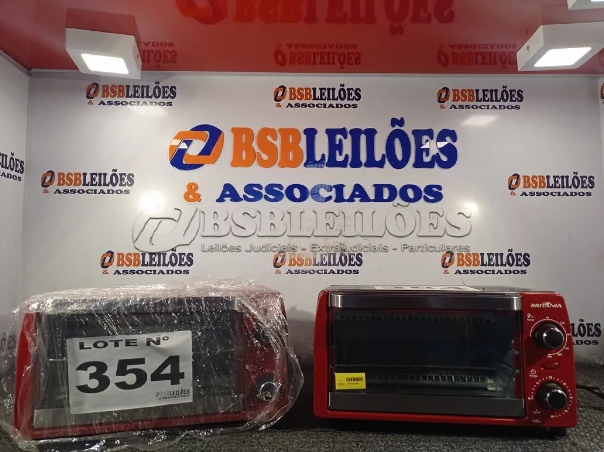 LOTE 354 - 02 – FORNOS ELÉTRICOS BRITÂNIA 220VOLTS (NO ESTADO, NÃO SABEMOS SE FUNCIONA. LEILÃO NÃO TEM GARANTIA E NEM DEVOLUÇÃO, SUJEITO A POSSÍVEIS AVARIAS VISÍVEIS/OCULTAS E/OU AUSÊNCIA DE COMPONENTES)