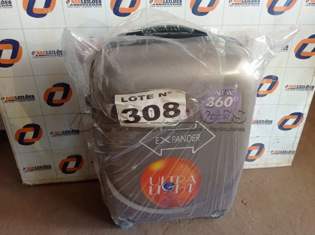 LOTE 308 - 01 - MALA DE VIAGEM (NO ESTADO, NÃO SABEMOS SE FUNCIONA. LEILÃO NÃO TEM GARANTIA E NEM DEVOLUÇÃO, SUJEITO A POSSÍVEIS AVARIAS VISÍVEIS/OCULTAS E/OU AUSÊNCIA DE COMPONENTES)