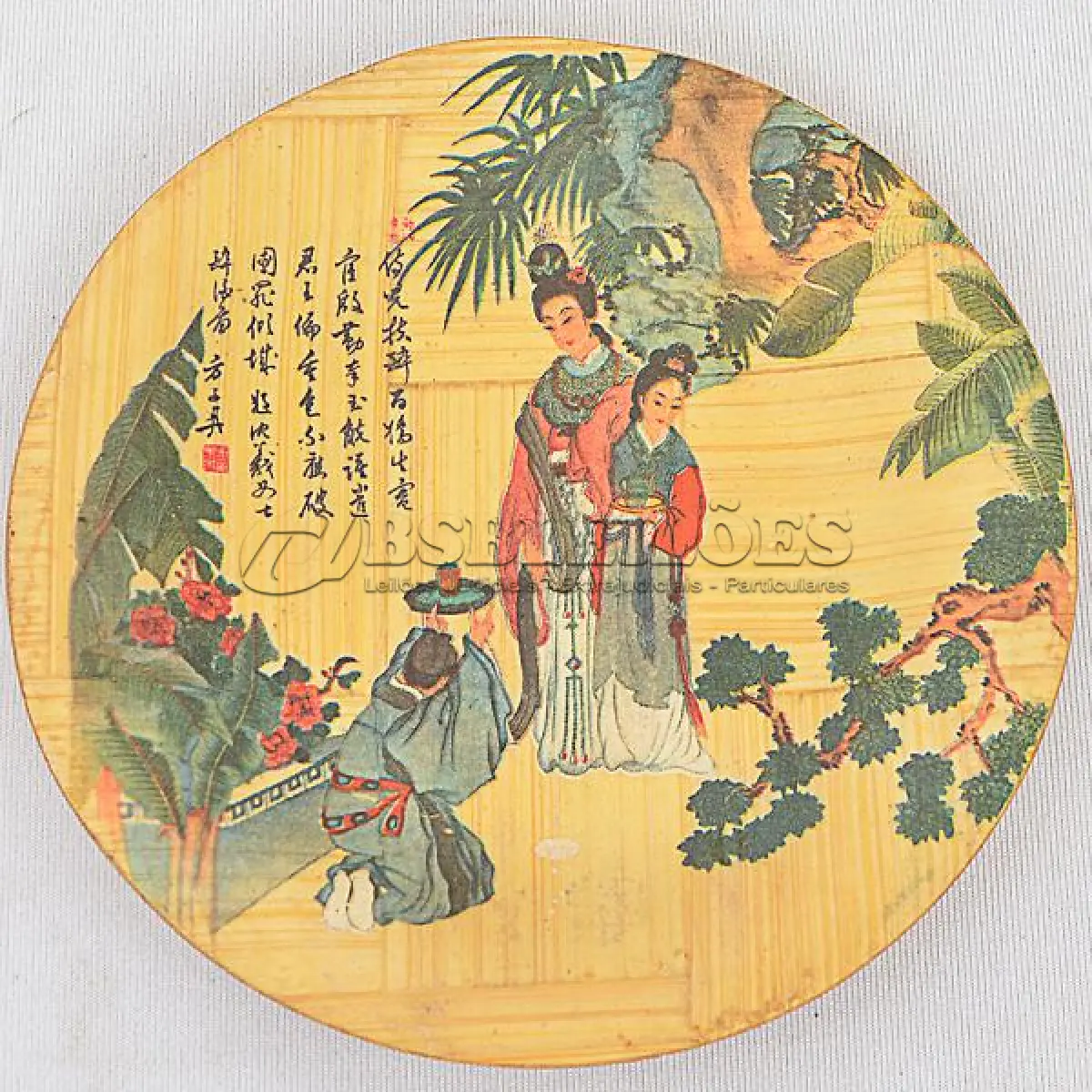 LOTE 063 - LINDO CONJUNTO JAPONÊS EM BAMBU (NO ESTADO)