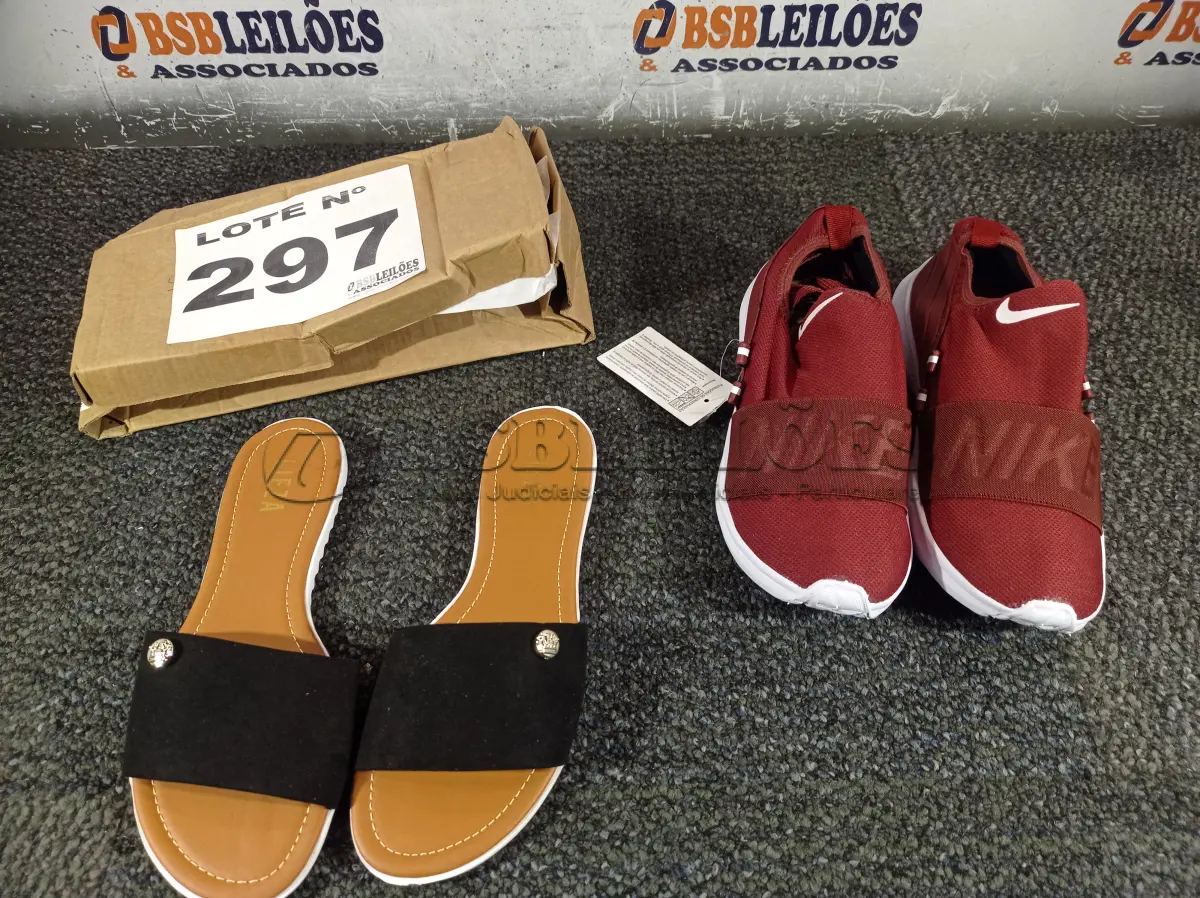 LOTE 297 - 02 – PARES DE CALÇADOS FEMININOS Nº 37 (NO ESTADO, NÃO SABEMOS SE FUNCIONA. LEILÃO NÃO TEM GARANTIA E NEM DEVOLUÇÃO, SUJEITO A POSSÍVEIS AVARIAS VISÍVEIS/OCULTAS E/OU AUSÊNCIA DE COMPONENTES)