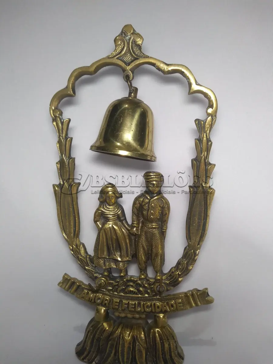 LOTE 190 - ANTIGO PORTA CHAVES EM BRONZE (NO ESTADO)