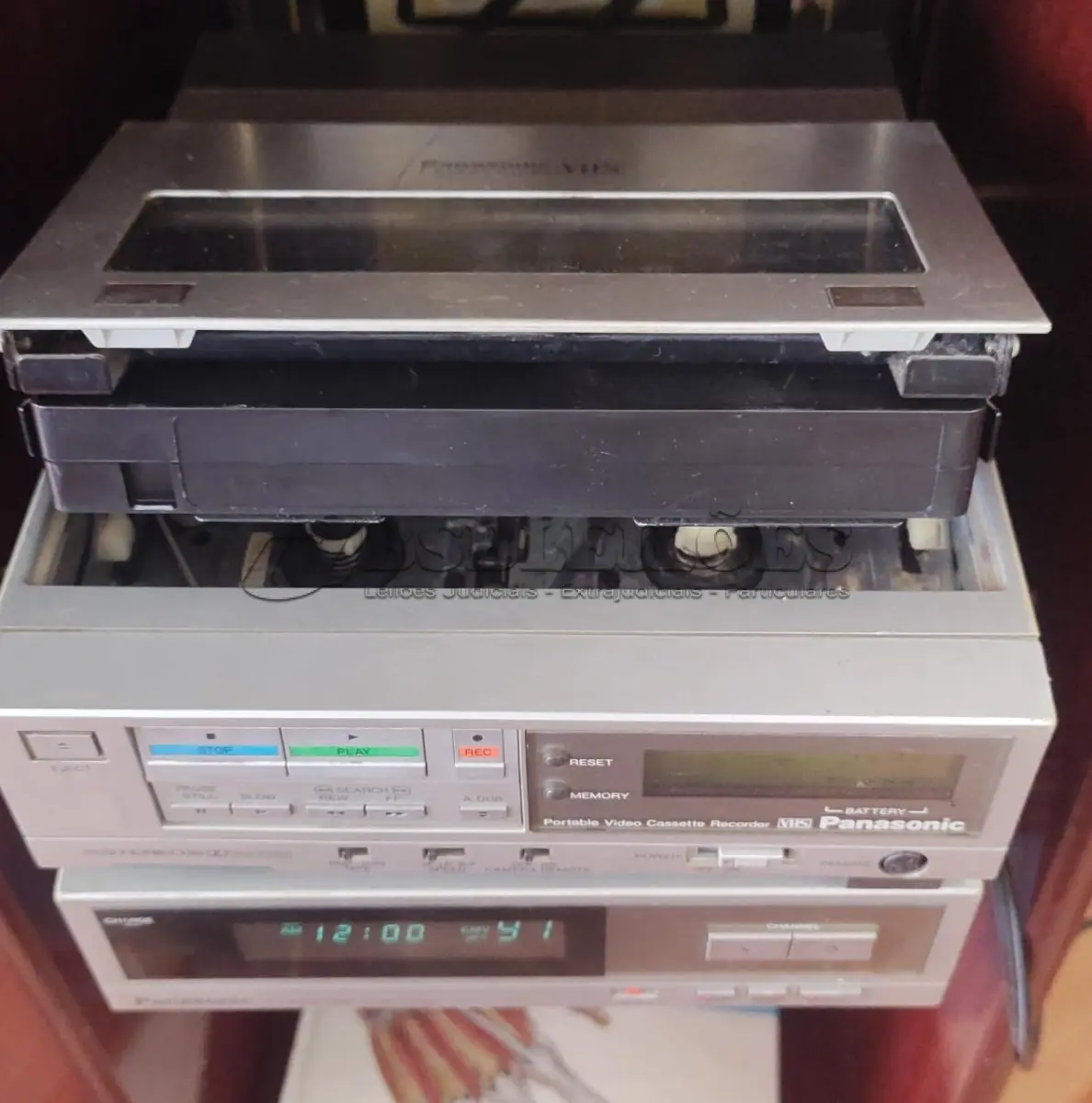 LOTE 344 - VÍDEO CASSETE PANASONIC PV-8.000  STEREO  FUNCIONANDO PERFEITAMENTE (NO ESTADO)