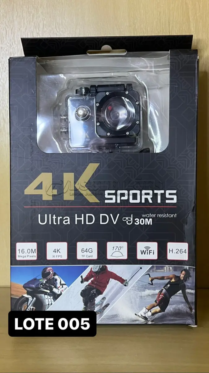 LOTE 005 - 01 CÂMERA ESPORTIVA 4K SPORTS ULTRAWIDE(NO ESTADO)