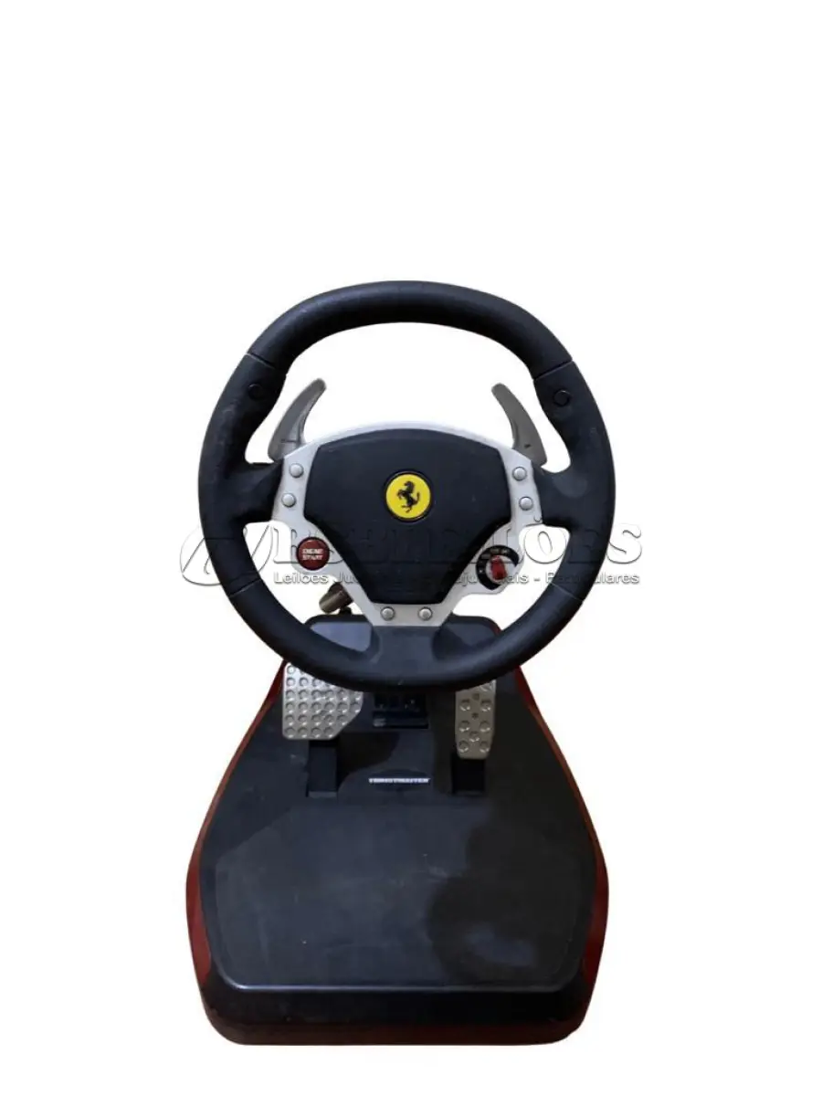 LOTE 309 - VOLANTE FERRARI WIRELESS GT COCKPIT 430 SCUDERIA USADO A TEMPOS FOI GUARDADO NUNCA MAIS USADO (NO ESTADO)