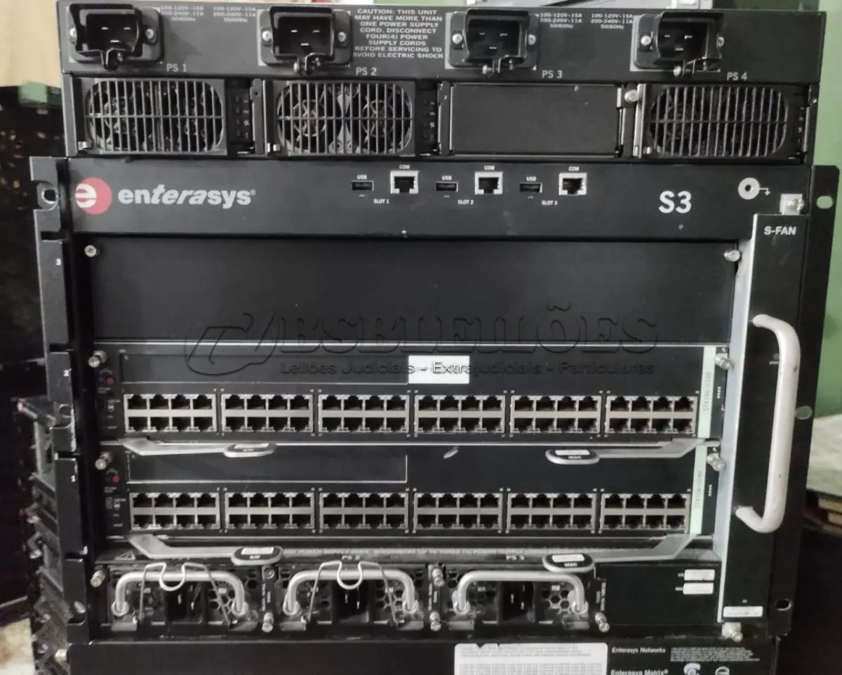 LOTE 353 - APPLIANCE ENTERASYS S3  RETIRADA DO LOCAL FUNCIONANDO (NO ESTADO)