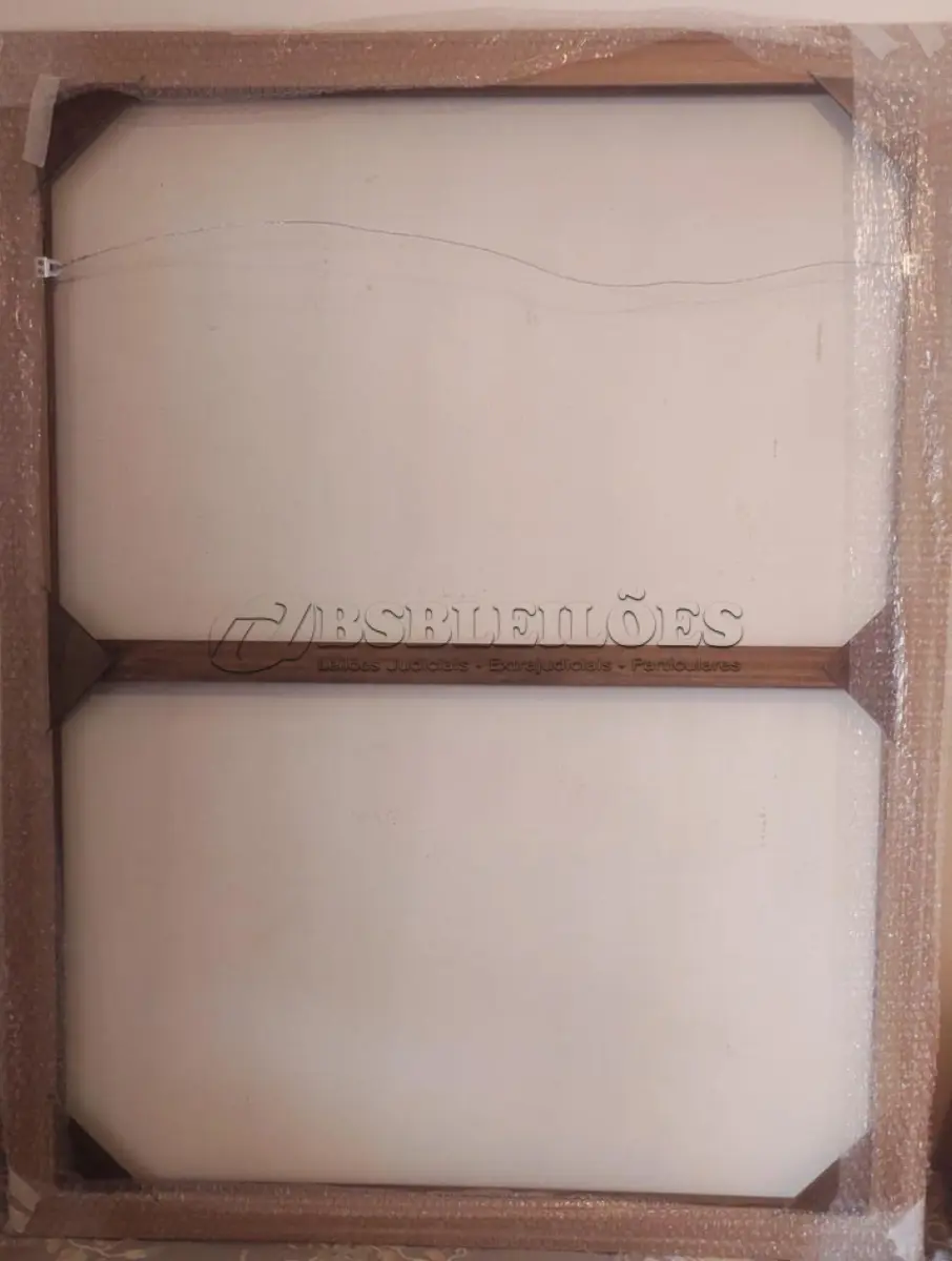 LOTE 271 - QUADRO DE ROBERTO BURLE MARX - "PANNEUX". TINTA GRÁFICA SOBRE TECIDO ESTRUTURA DE MADEIRA MOLDURA BAGUETE DE CEDRO. ASSINADO E DATADO NO C.I.D. OBRA MED. 129 X 1.10CM (NO ESTADO)