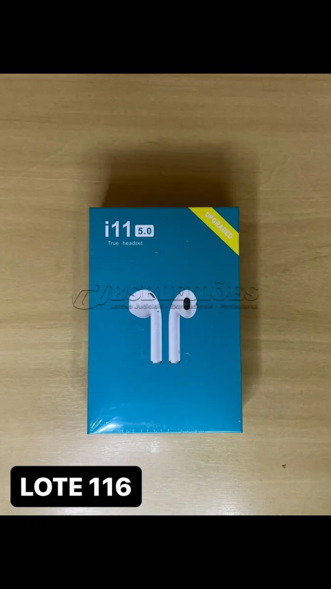 LOTE 116 - 01 FONE DE OUVIDO BLUETOOTH 5.0 (NO ESTADO)