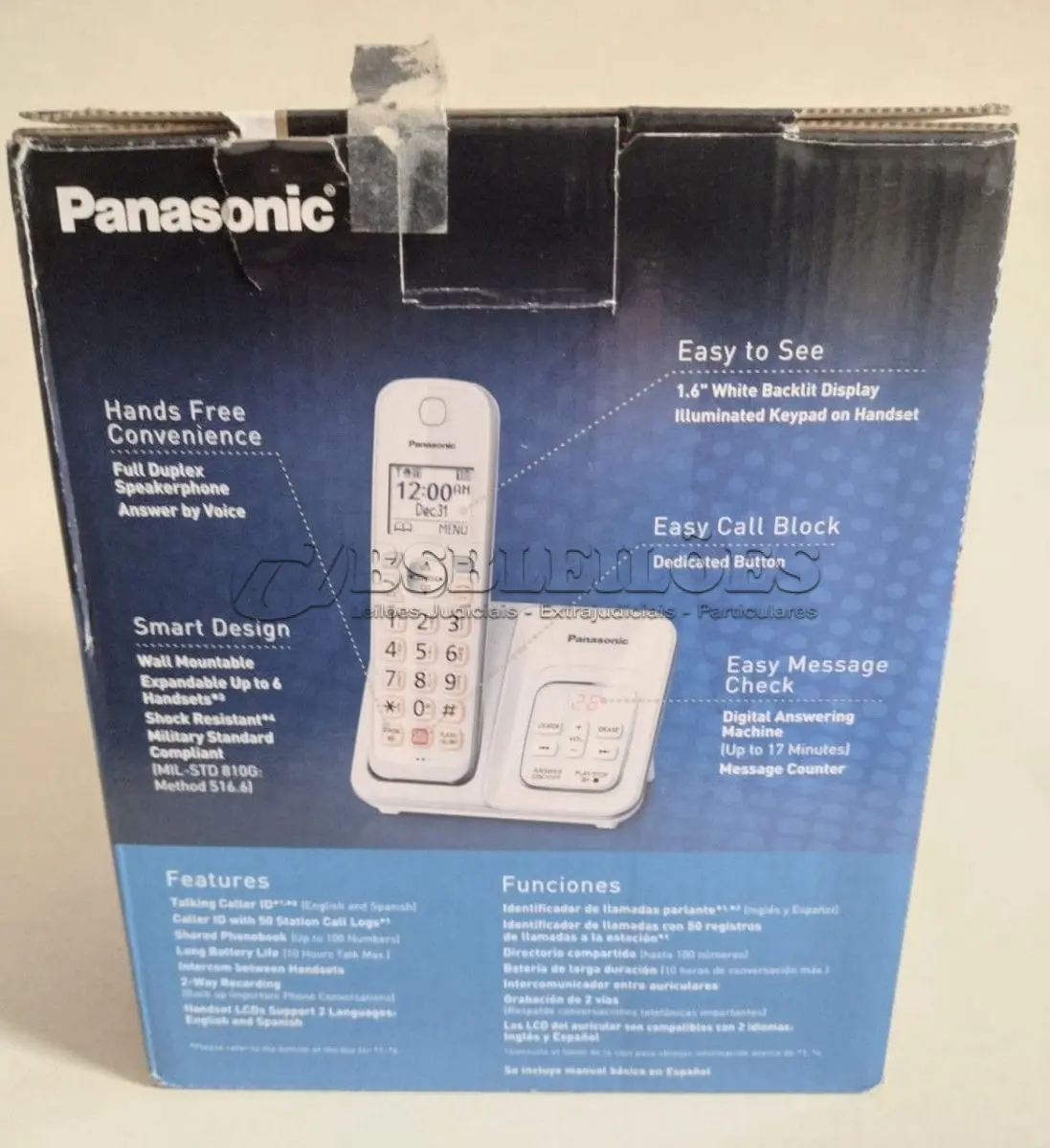 LOTE 532 - TELEFONE SEM FIO PANASONIC COM MAIS DOIS  APARELHOS RAMAL FUNCIONANDO PERFEITAMENTE (NO ESTADO)