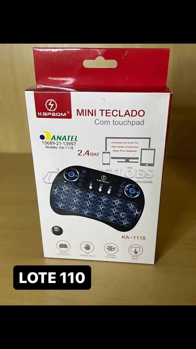 LOTE 110 - 01 TECLADO MINI PORTÁTIL SMART USB (NO ESTADO)
