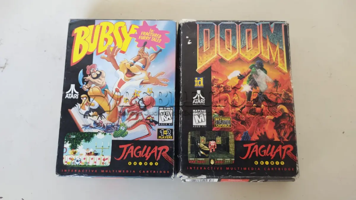 LOTE 484 - RAROS CARTUCHOS VIDEOGAME ATARI JAGUAR (NO ESTADO)