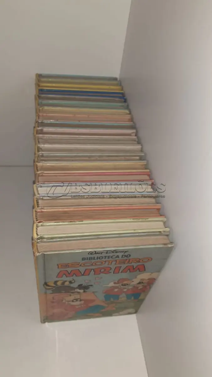LOTE 595 - BIBLIOTECA DO ESCOTEIRO MIRIM - WALT DISNEY - 20 VOLUMES (NO ESTADO)