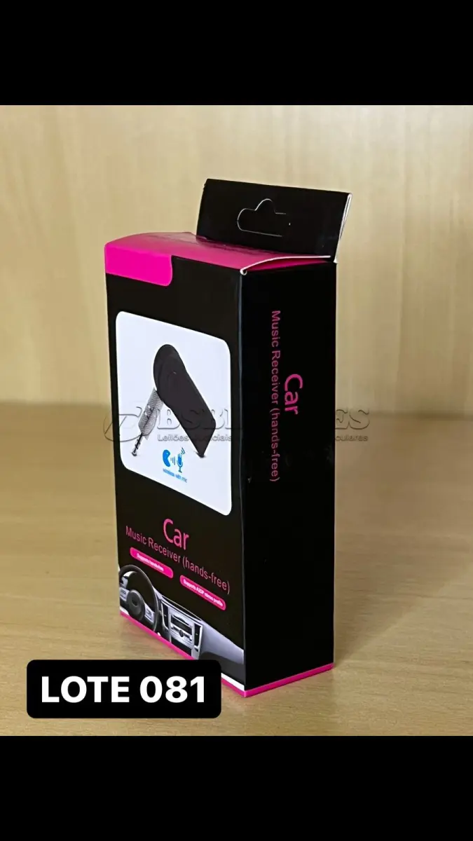 LOTE 081 - 01 ADAPTADOR DE BLUETOOTH PARA CARRO (NO ESTADO)