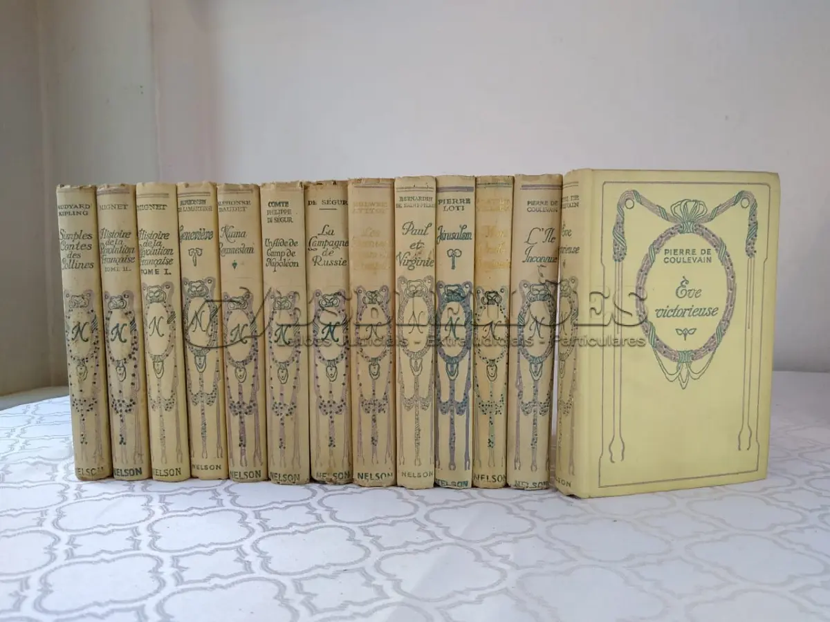 LOTE 580 - RARA COLEÇÃO  EDITORA FRANCESA NELSON (1910-1939), LITERATURA FRANCESA LIVROS RAROS E IMPORTADOS DE ÉPOCA,  (NO ESTADO)