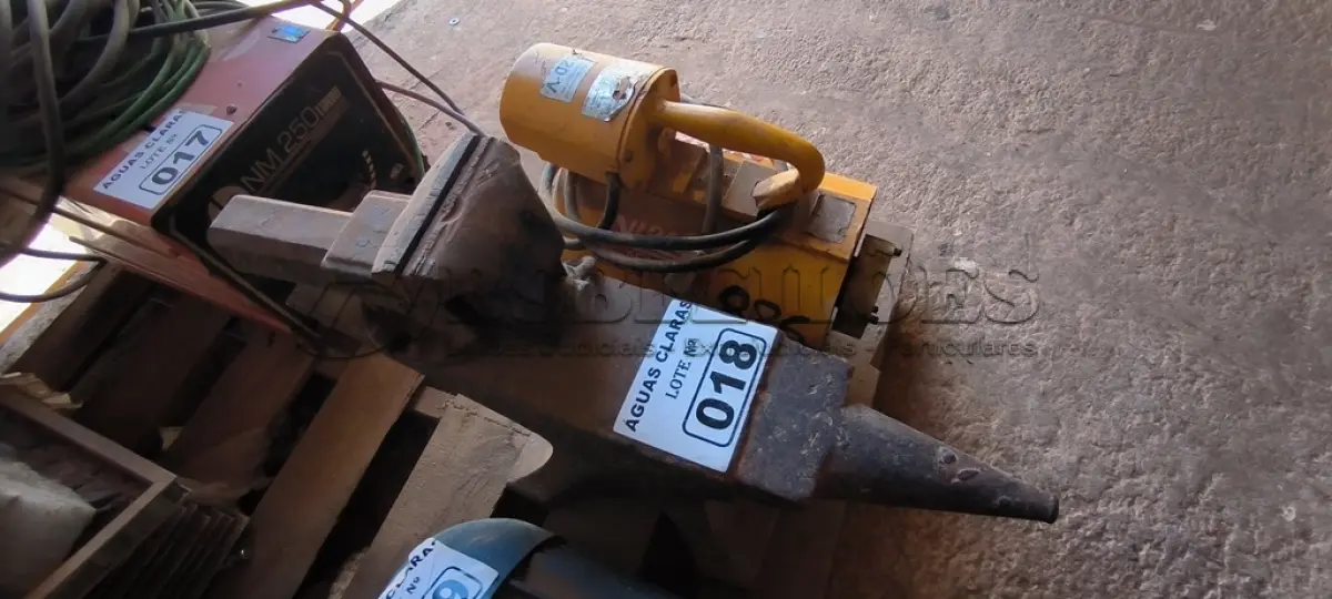 LOTE 018 - 01 BIGORNA ,01 TORNO E 01 MOTOR ELÉTRICO (NO ESTADO)