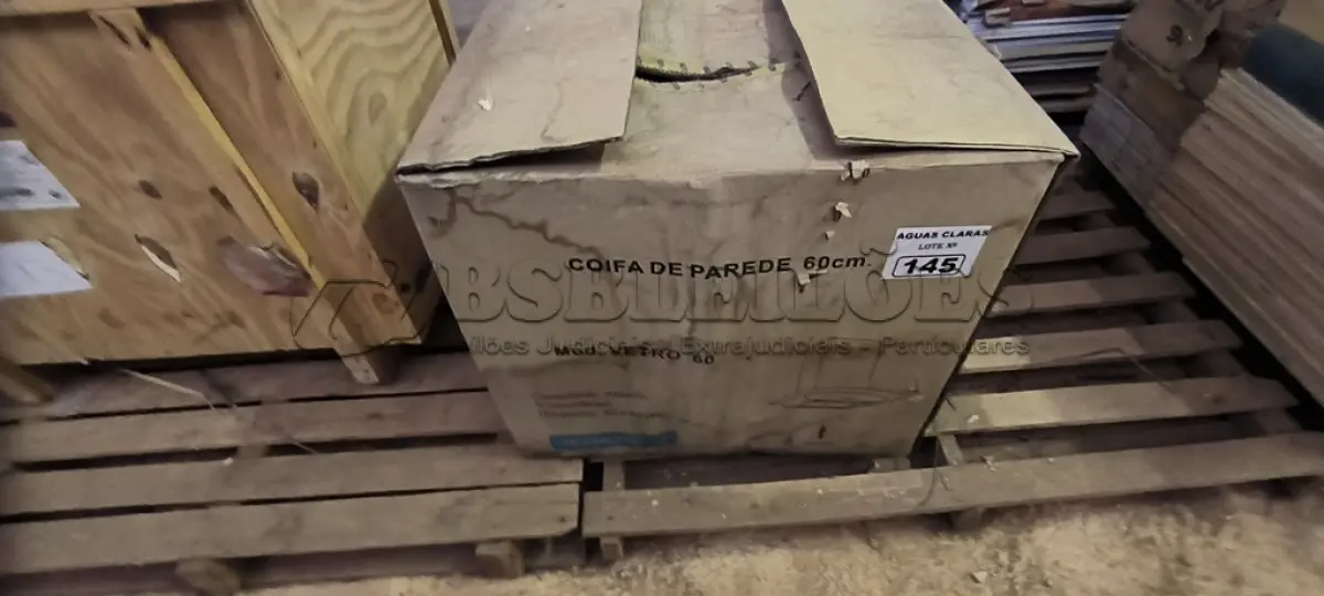 LOTE 145 - 01 COIFA DE PAREDE 60CM (NO ESTADO) 